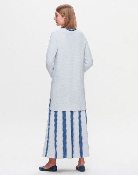 Renk Detaylı Kloş Etek Mavi PB15E-DARK - 2