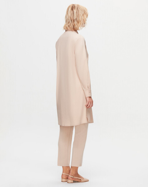 T25K-3004 Tek Cepli Poplin Gömlek SAND - 3