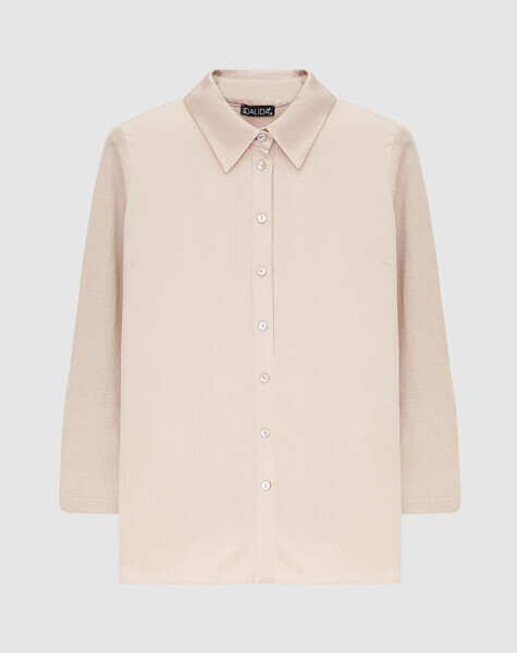 T25K-3008 Cupro Triko Gömlek 8YR71-STONE 