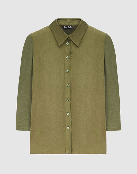 T25K-3008 Cupro Triko Gömlek FARAD-GREEN - 1