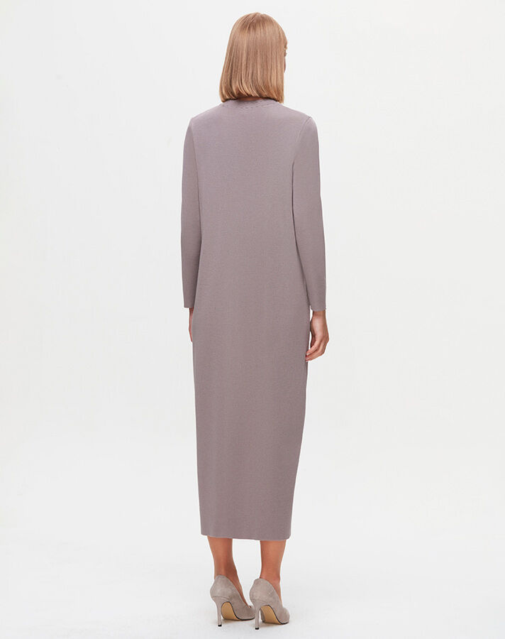 T25K-4000 Knitted Patterned Knitwear Dress - 3