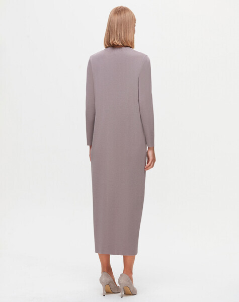 T25K-4000 Örgü Desenli Triko Elbise SCURE-MİNK - 2