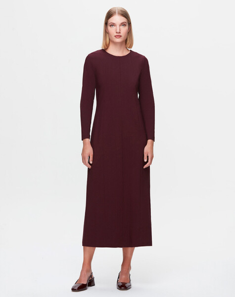 T25K-4003 Long Sleeve Fabric Dress - 1