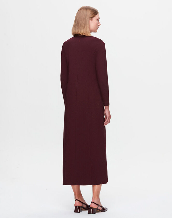 T25K-4003 Long Sleeve Fabric Dress - 2