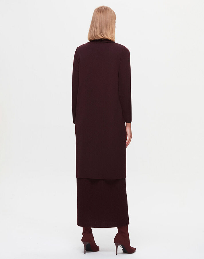 T25K-4004 Turtleneck Long Dress - 7