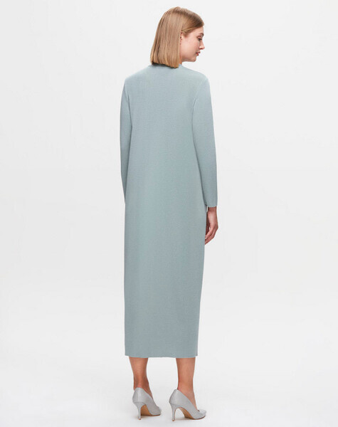 T25K-4011 Cebi ve Önü Keçe Detaylı Elbise MANİA-RESEDA - 2