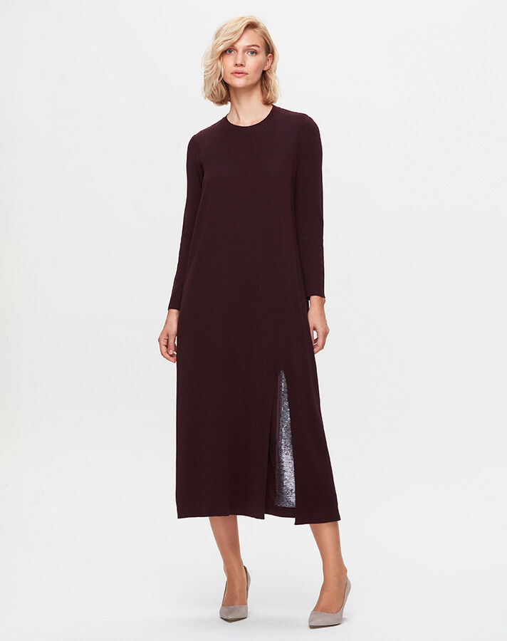 T25K-4012 Slit Stone Detailed Dress - 1