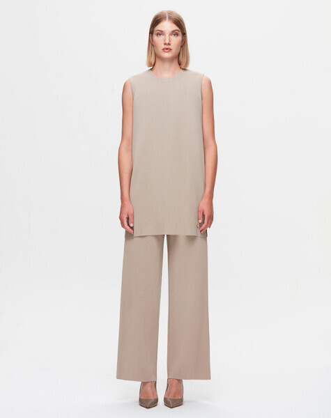 T25K-6000 Kolsuz Basic triko tunik 8YR71-STONE 