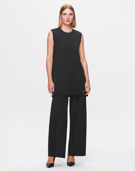 T25K-6000 Kolsuz Basic triko tunik BAZA-ANTHRACİTE 
