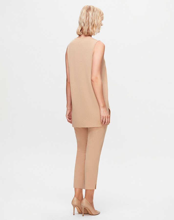 T25K-6000 Kolsuz Basic triko tunik DIDO-BEİGE - 2