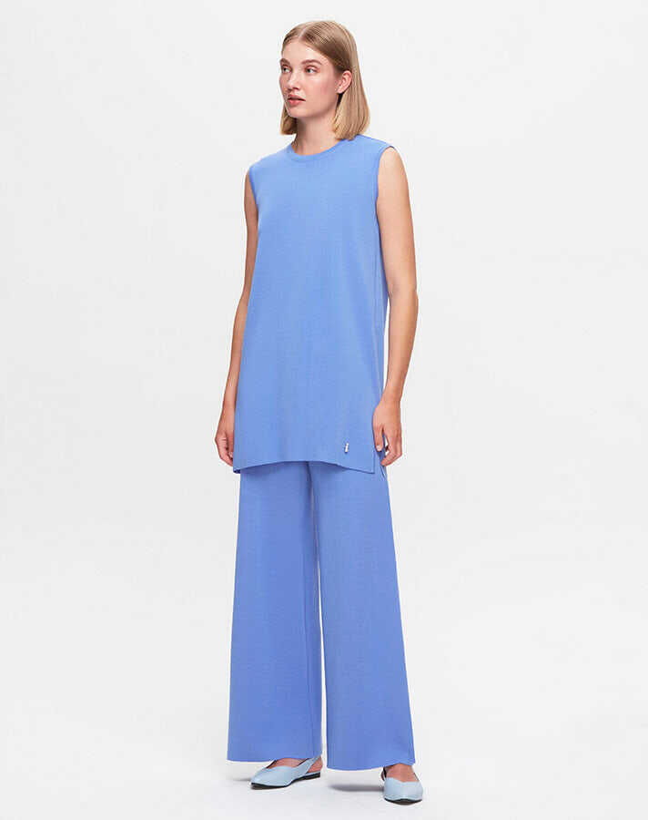 T25K-6000 Kolsuz Basic triko tunik PANNO-SAPPHIRE - 1