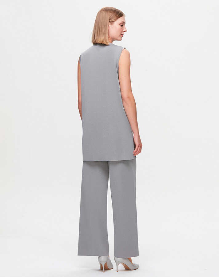 T25K-6000 Kolsuz Basic triko tunik VİALE-GREY - 2