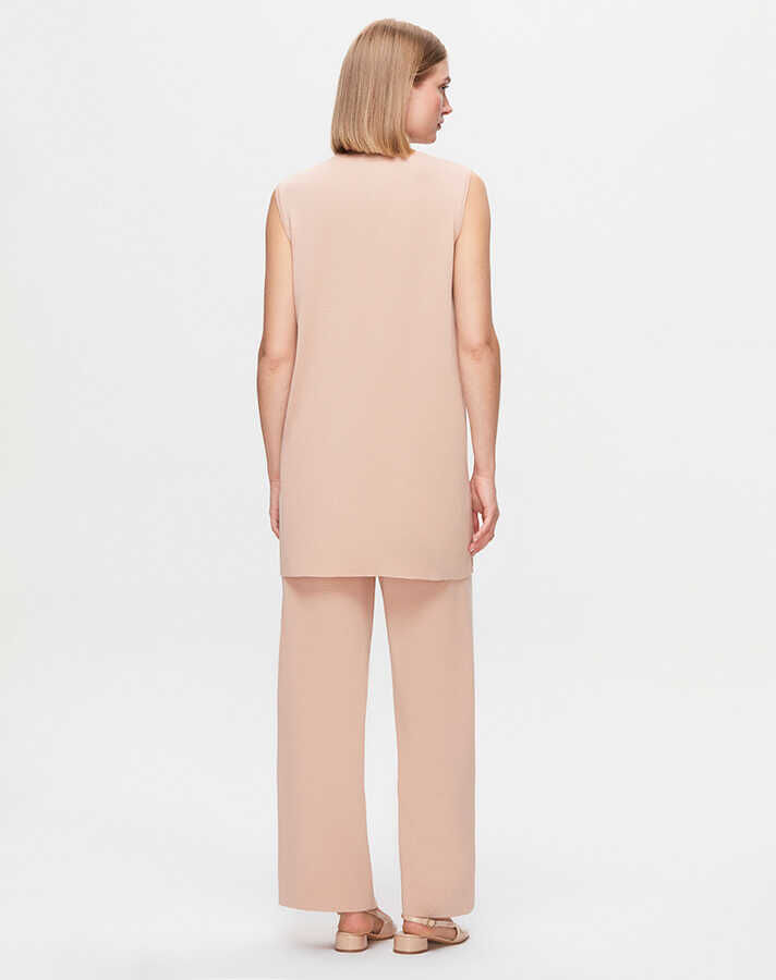 T25K-6000 Kolsuz Basic triko tunik YR01H-SALMON - 2