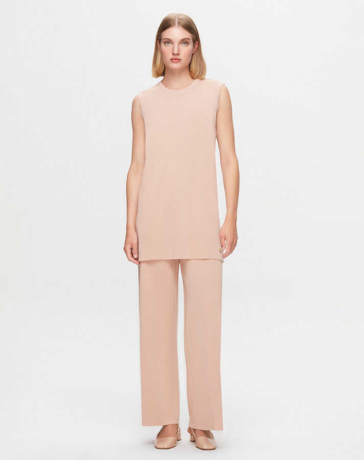 T25K-6000 Kolsuz Basic triko tunik YR01H-SALMON - 1