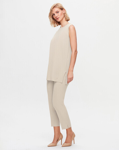 T25K-6000 Kolsuz Basic triko tunik YY216-BEİGE - 1