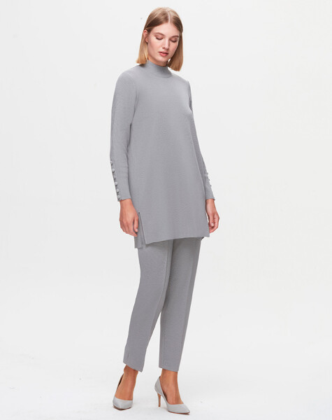 T25K-6001 Long Sleeve Basic Knitwear Tunic - 48