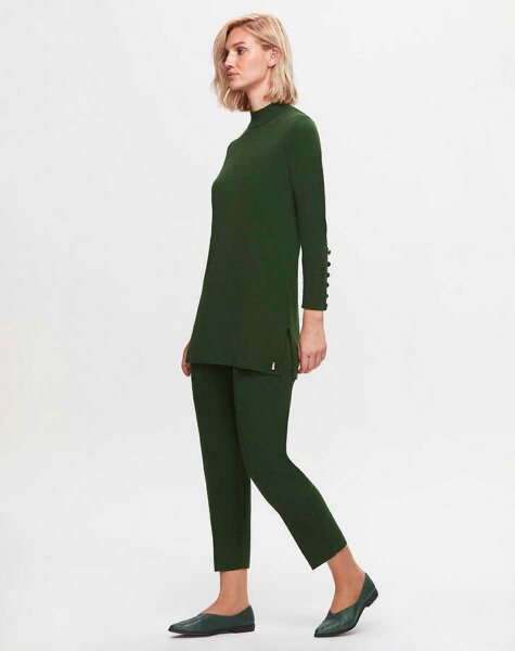 T25K-6001 Uzun Kollu Basic Triko Tunik FOTO-EMERALD - 2