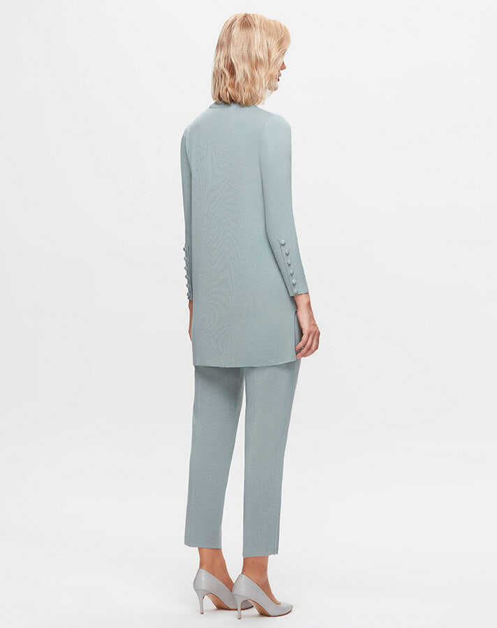 T25K-6001 Uzun Kollu Basic Triko Tunik MANİA-RESEDA - 2