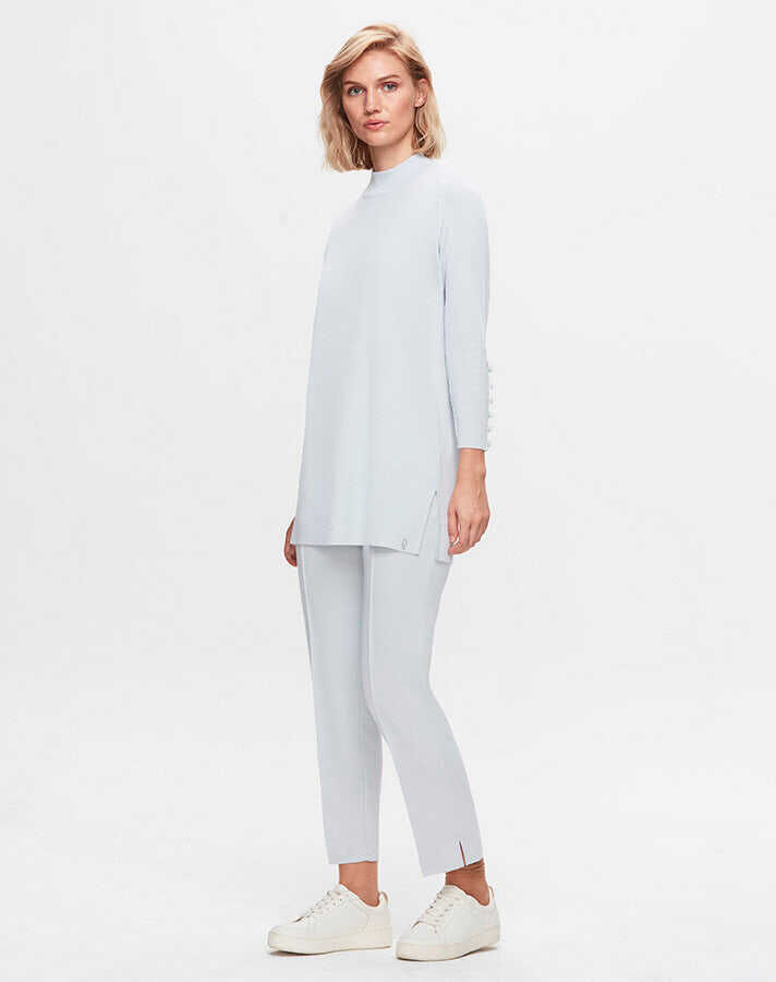 T25K-6001 Uzun Kollu Basic Triko Tunik PB02V-ICE - 2