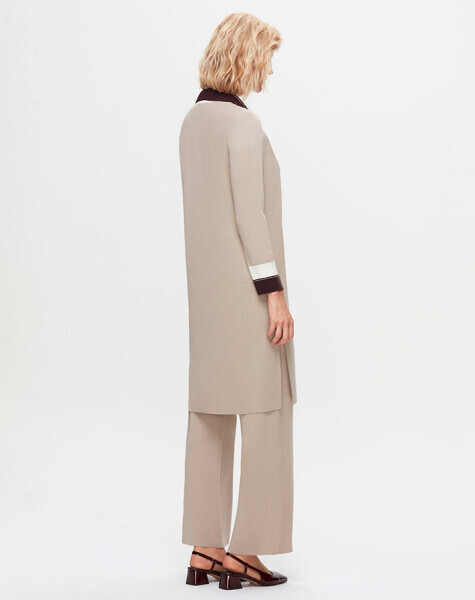 T25K-6009 Gömlek Yaka Triko İçli Tunik 8YR71-STONE - 3