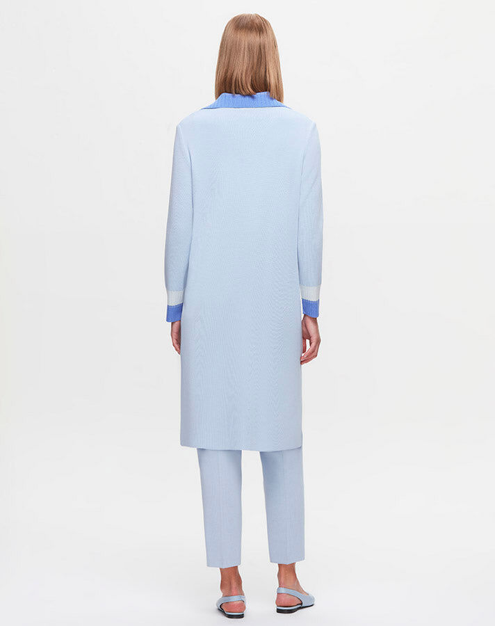 T25K-6009 Shirt Collar Knitwear Lined Tunic - 5