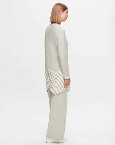 T25K-6016 Ucu Dilim Detaylı Asimetrik Tunik FONIA-RIVER - 3