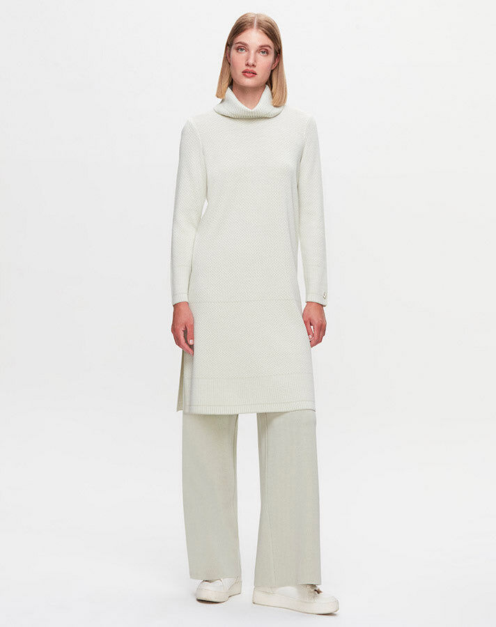 T25K-6017 Dik Yaka Uzun Tunik - 7