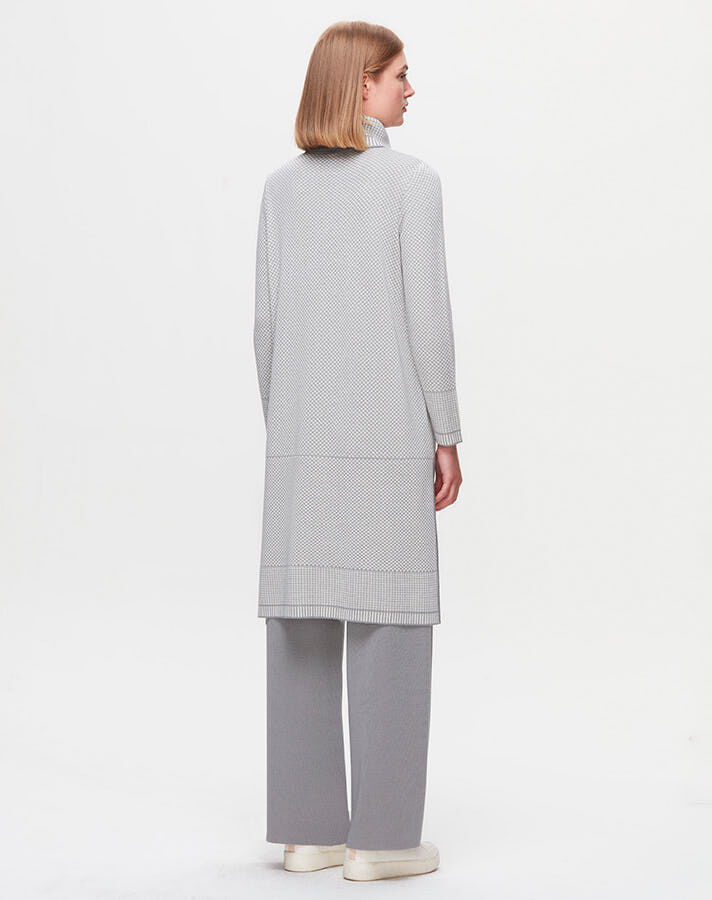 T25K-6017 Dik Yaka Uzun Tunik - 14