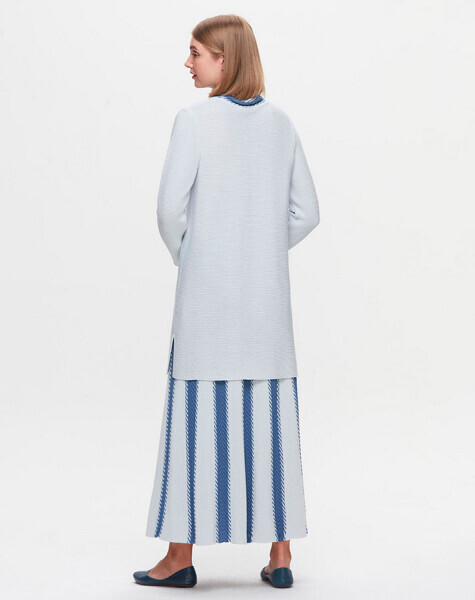 Dik Yaka Bekletmeli Triko PB02V-ICE Tunik - 3