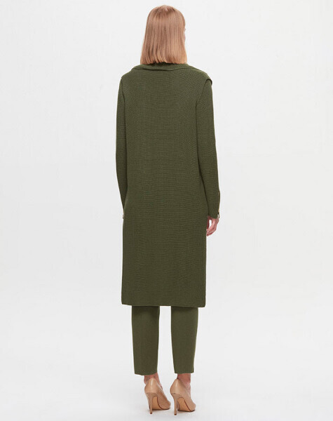 T25K-6030 Yakası Fermuarlı Kolsuz Tunik FARAD-GREEN - 3