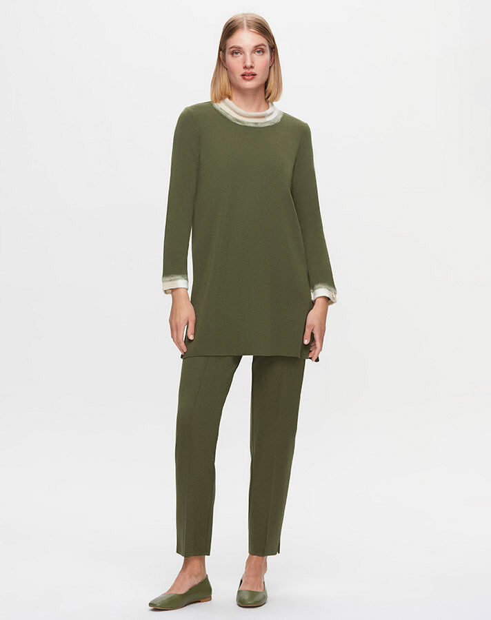T25K-6032 Tiko Tunic with Felt Detail on Collar and Wrist - 4