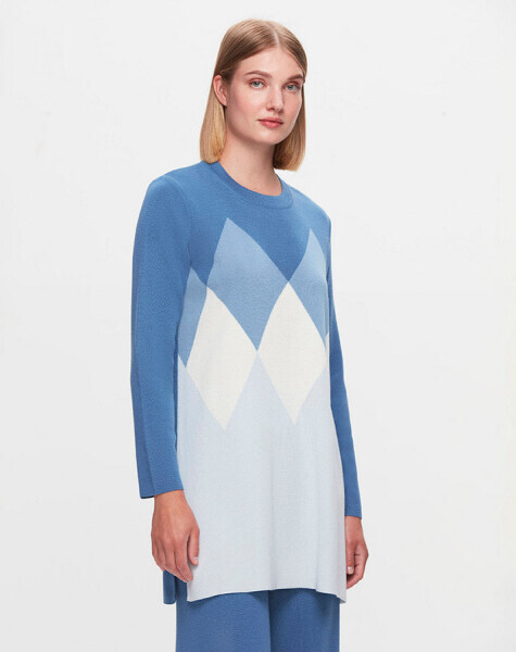 T25K-6033 Baklava Dilimli Triko Tunik 8YR71-STONE - 22