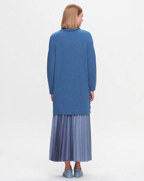 T25K-6034 Yanları Düğmeli Selanik Tunik PB15E-DARK BLUE - MISS DALIDA (1)