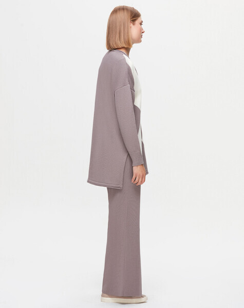 T25K-6039 Baklava Desenli Selanik Mink Tunik - 2