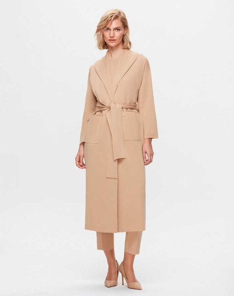 T25K-7000 Dar Paça Triko Pantolon DIDO-BEİGE 