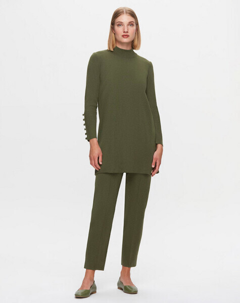 T25K-7000 Dar Paça Triko Pantolon FARAD-GREEN - 3