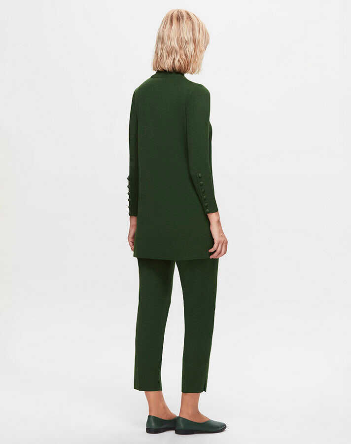T25K-7000 Dar Paça Triko Pantolon FOTO-EMERALD - 2
