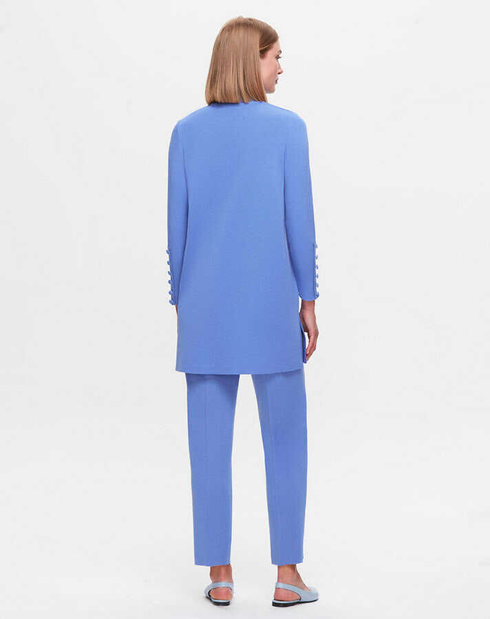 T25K-7000 Dar Paça Triko Pantolon PANNO-SAPPHIRE - 2