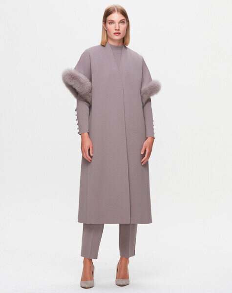 T25K-7000 Dar Paça Triko Pantolon SCURE-MİNK 