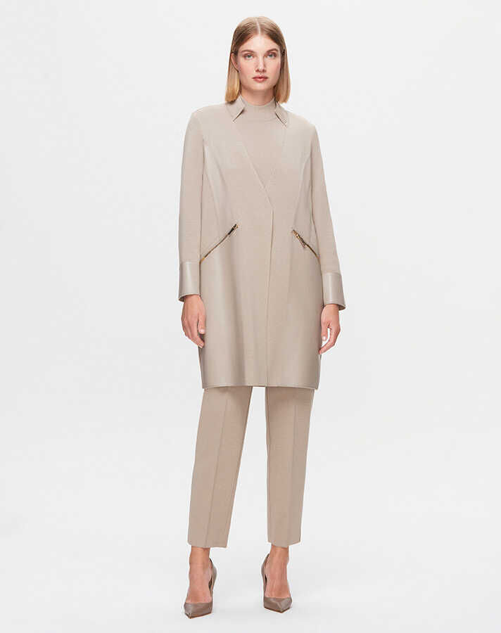 T25K-7000 Dar Paça Triko Pantolon SCURE-MİNK - 1