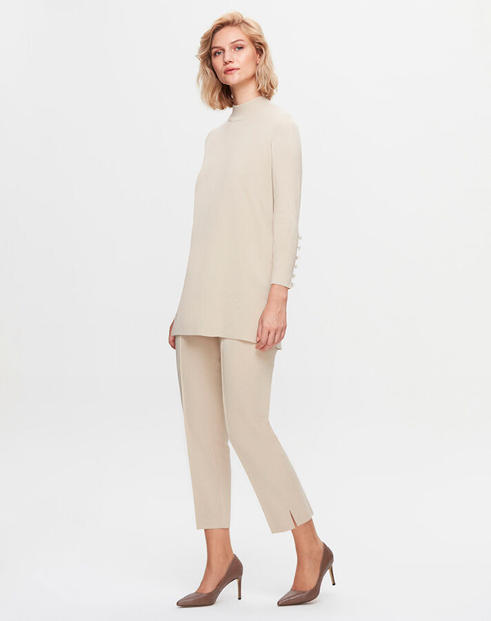 T25K-7000 Narrow Leg Knitwear Trousers - 9