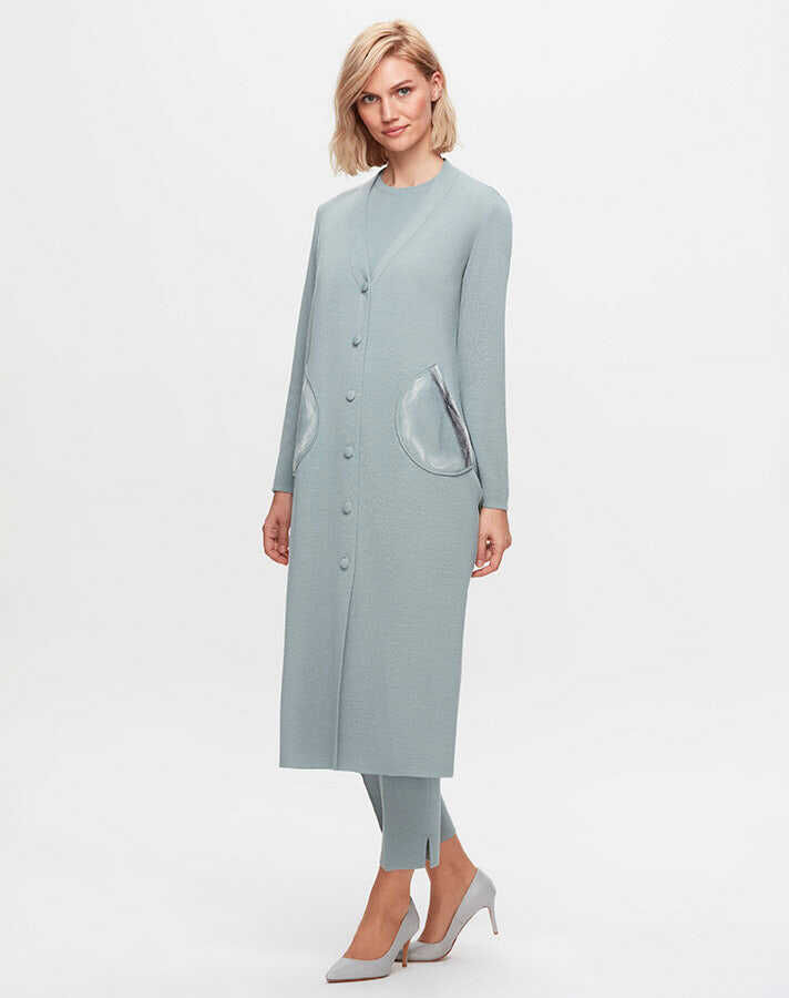 T25K-7001 Bol Paça Triko Pantolon MANİA-RESEDA - 1