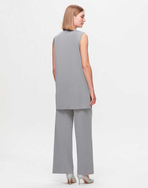 T25K-7001 Bol Paça Triko Pantolon VİALE-GREY - MISS DALIDA (1)