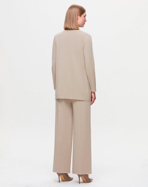 T25K-7010 Button Detailed Wide Leg Trousers - 5