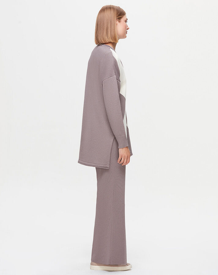 T25K-7014 Spanking Front Wide Leg Trousers - 7