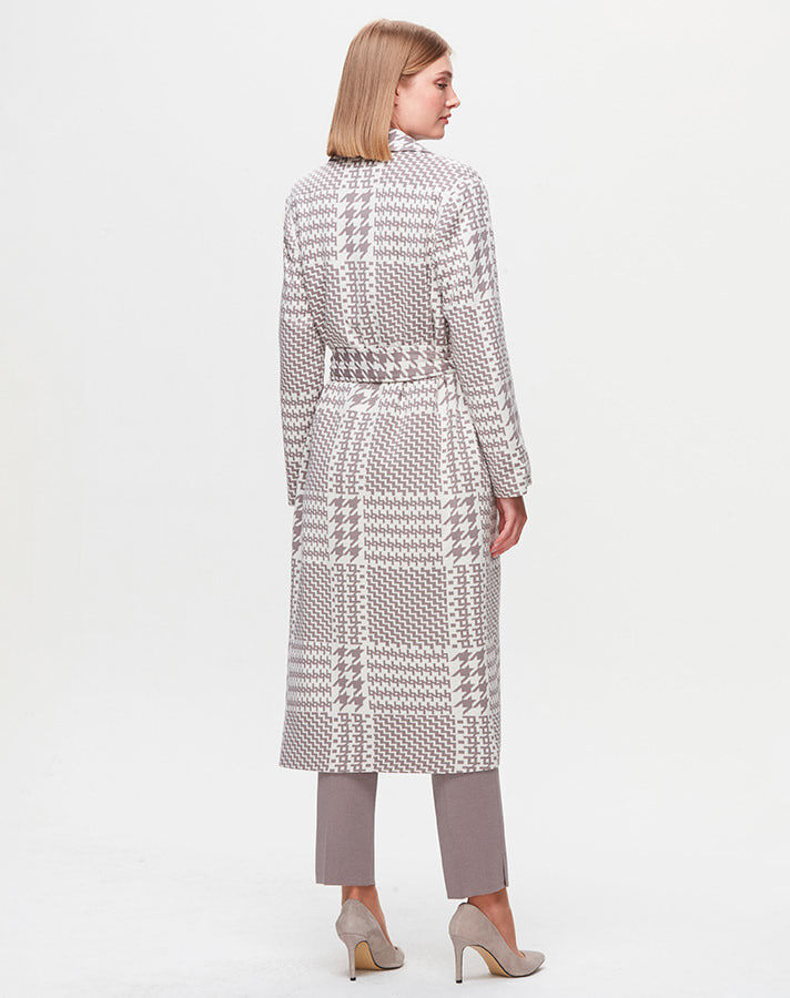 T25K-8006 Piedepil Patterned Coat - 4