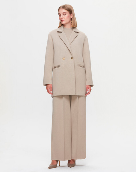 T25K-8009 Çelik Örgü Blazer Ceket - 3