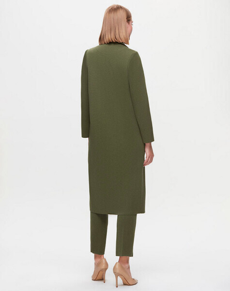 T25K-8010 Önü Deri Fermuarlı Ceket FARAD-GREEN - MISS DALIDA (1)