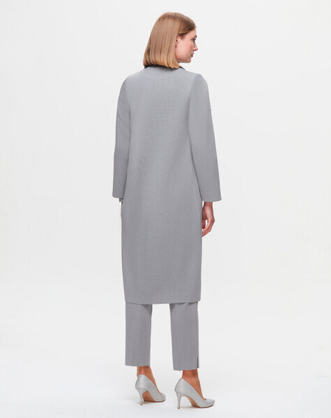 T25K-8010 Önü Deri Fermuarlı Ceket VİALE-GREY - MISS DALIDA (1)