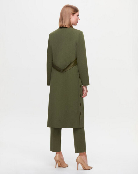 T25K-8012 Çelik örgü Düğmeli Ceket FARAD-GREEN - 2